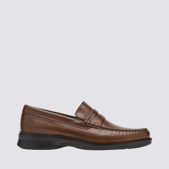 Rockport Men's Palmer Penny Loafer, Tan Leather. CI3097 - Picture 1 of 5